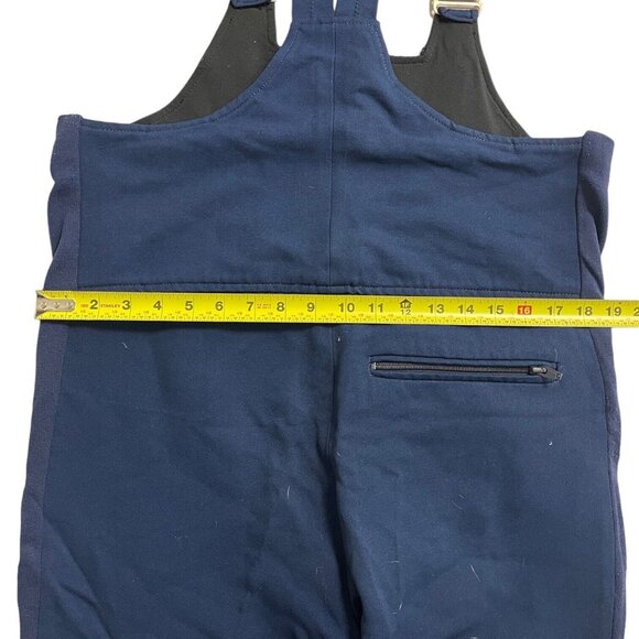 VTG Edelweiss Blue Work Outdoor Bibs Active Ski Overalls Stretch US Womens 36-38 - Picture 9 of 16